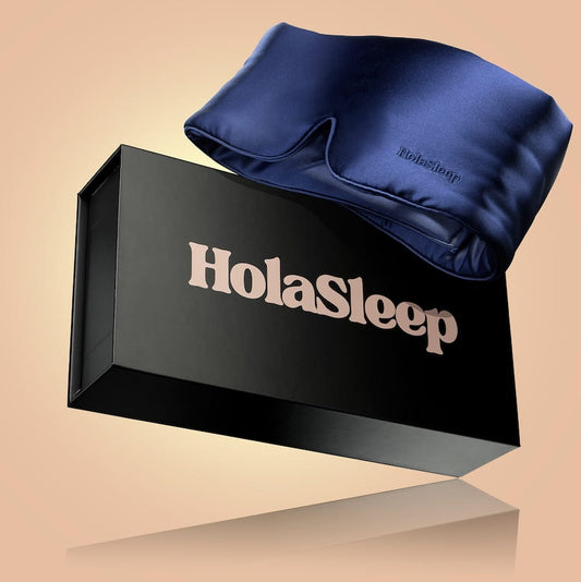 Jedwabna Opaska na Oczy do Spania – Hola Deep Sleep, Hipoalergiczna, Antybakteryjna, Dla Skóry Wrażliwej, 100% Jedwab Morwowy 6A
