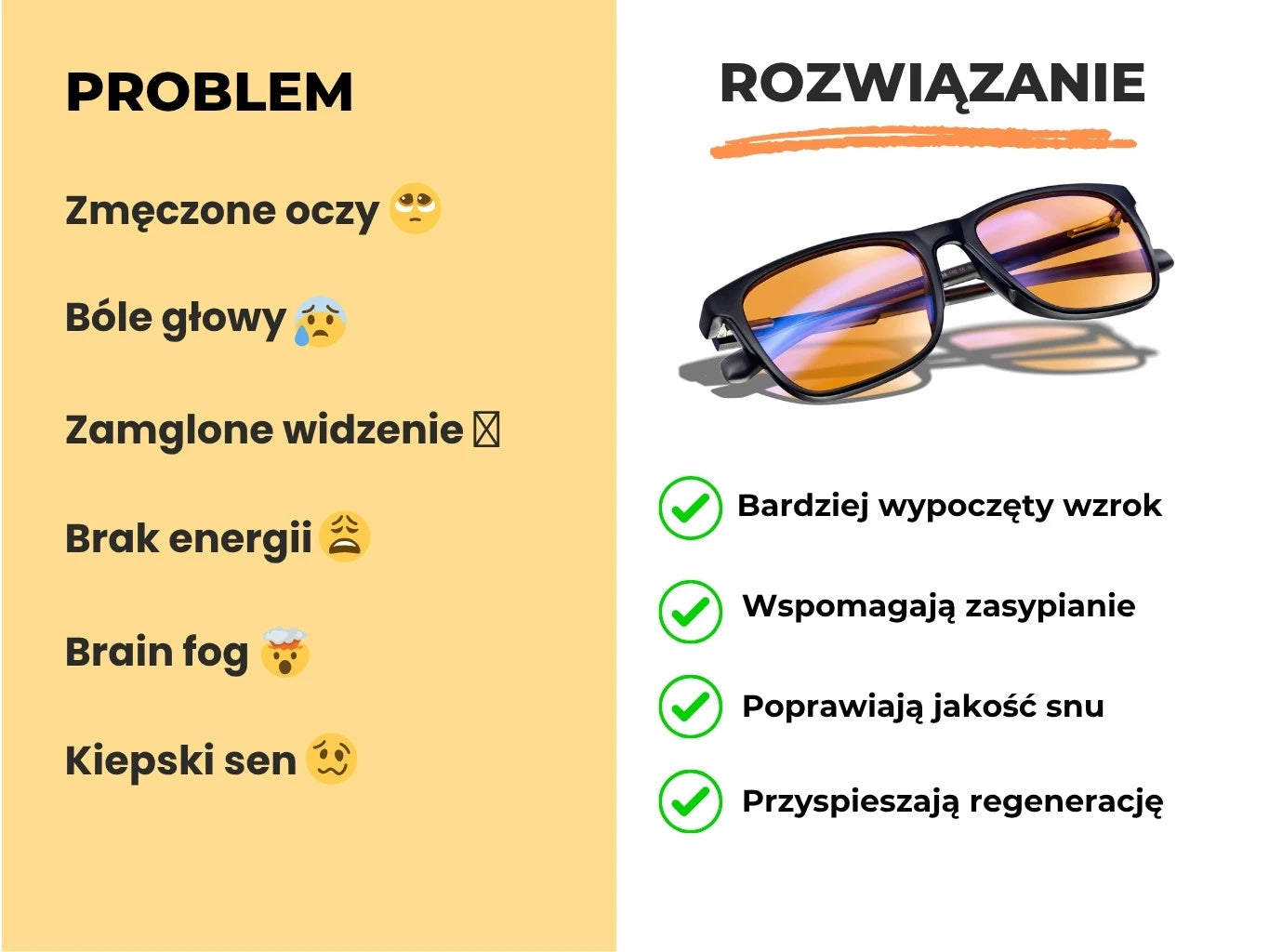 HolaNight - Okulary blokujące 99% światła niebieskiego