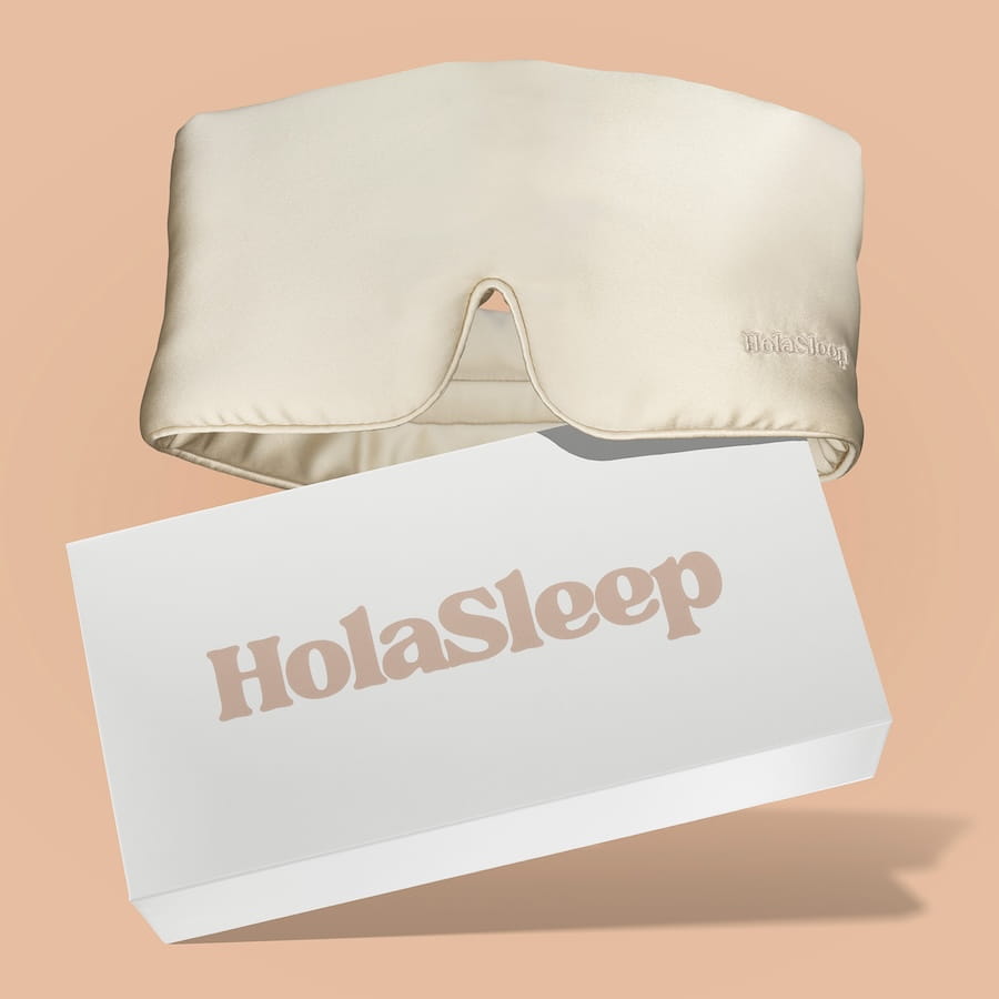 Jedwabna Opaska na Oczy do Spania – Hola Deep Sleep, Hipoalergiczna, Antybakteryjna, Dla Skóry Wrażliwej, 100% Jedwab Morwowy 6A